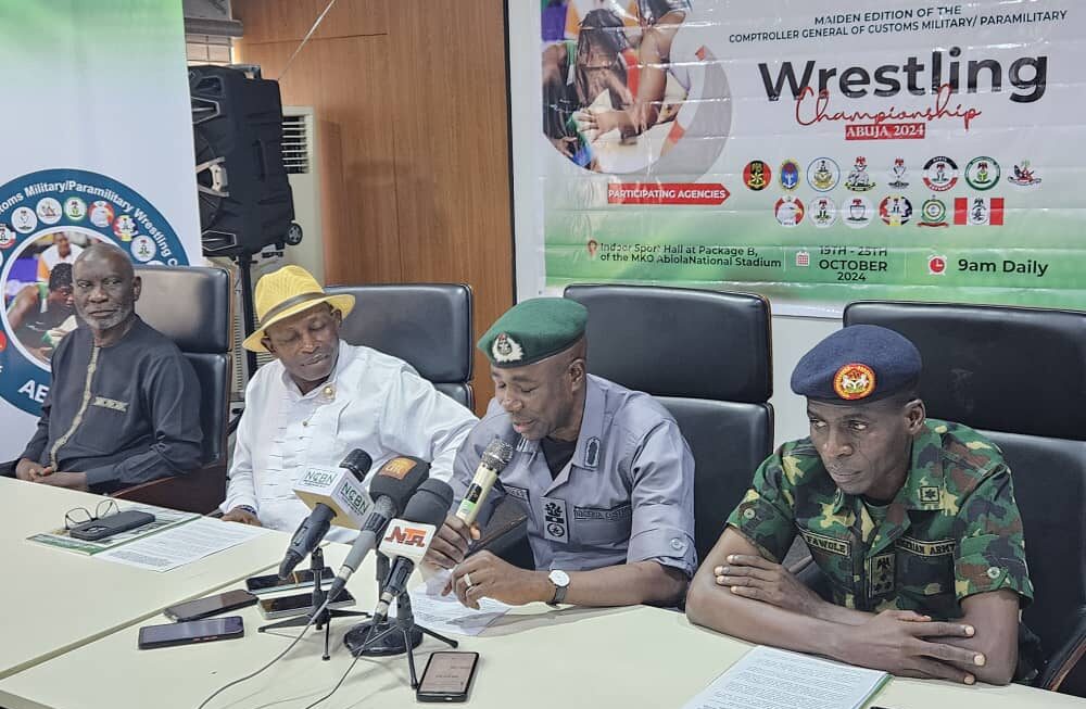 Abuja 2024: CG Adeniyi declares open 1st Customs’ Military and Para-military Wrestling championship