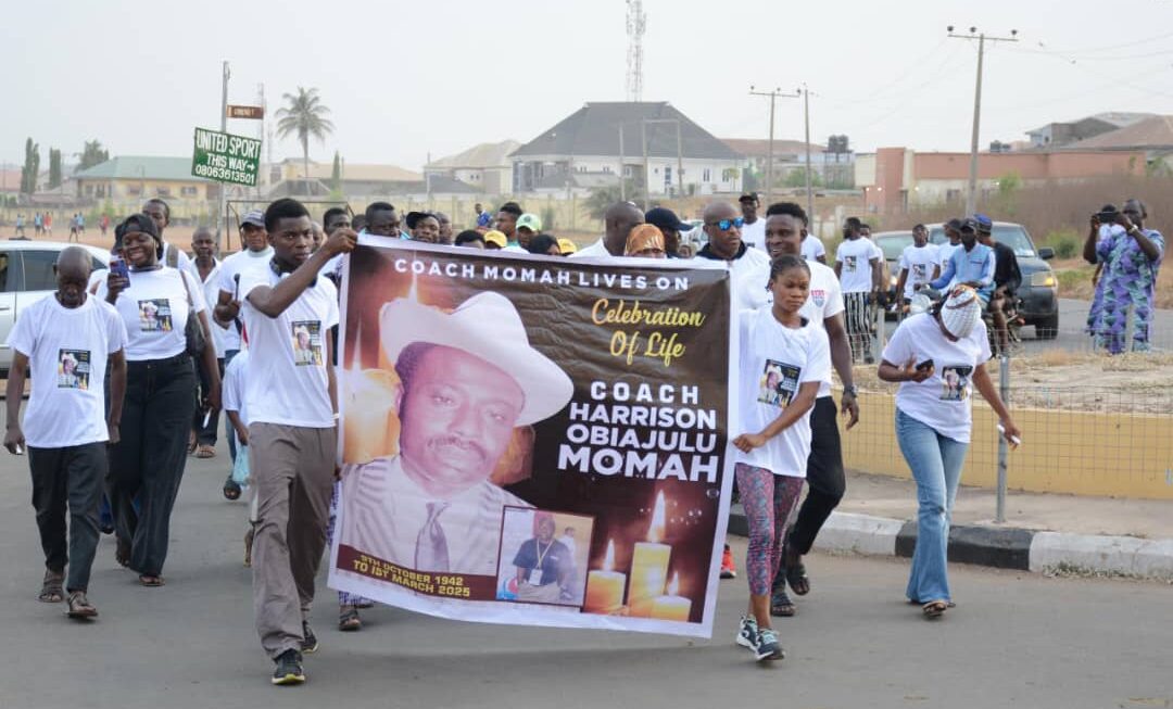 Candle light possession held in honour of late athletics Coach, Harrison Momah