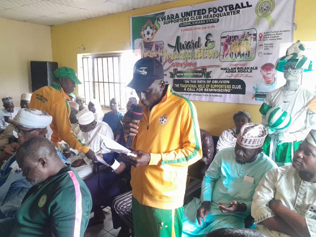 Kwara United Football Supporters Club swears in new Executive, sets sights on successful 2026/2027 NPFL campaign