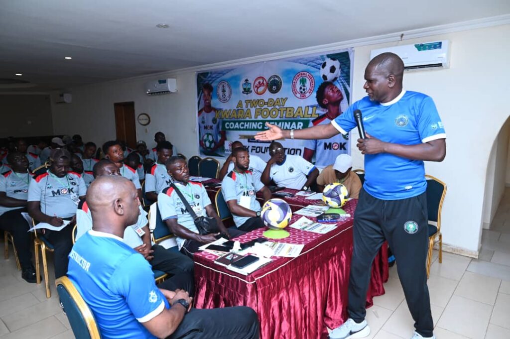 Omoluabi charges coaches on modern techniques, as Kwara Football Coaching Seminar holds in Offa